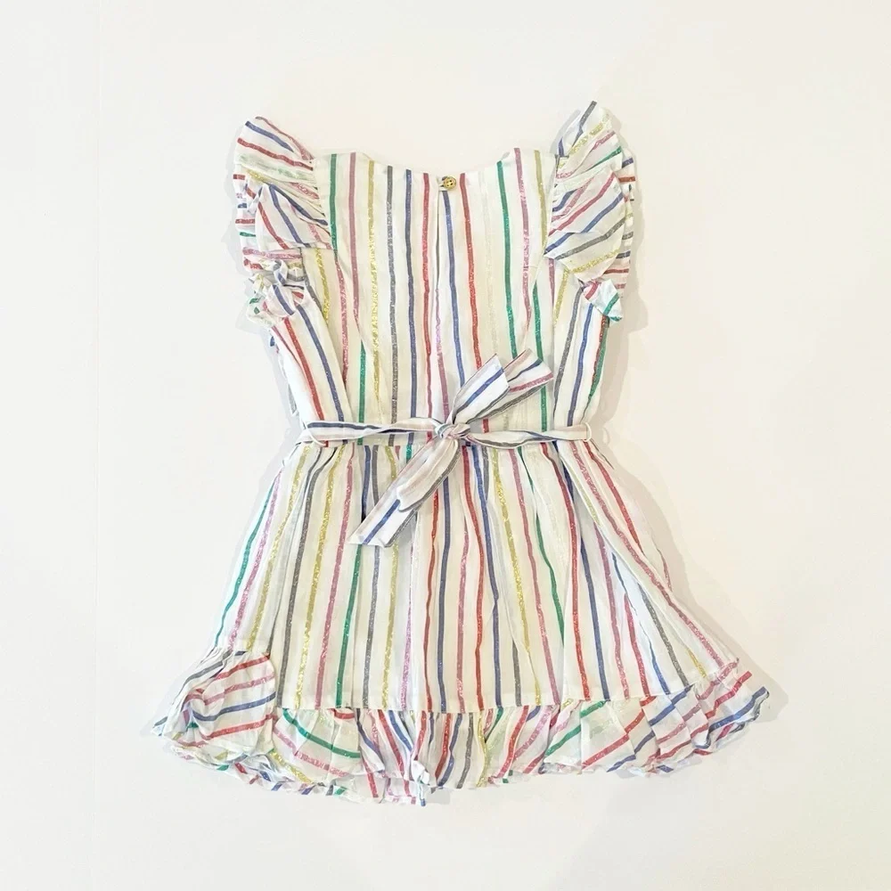Crewcuts 2T ruffle faux-wrap dress